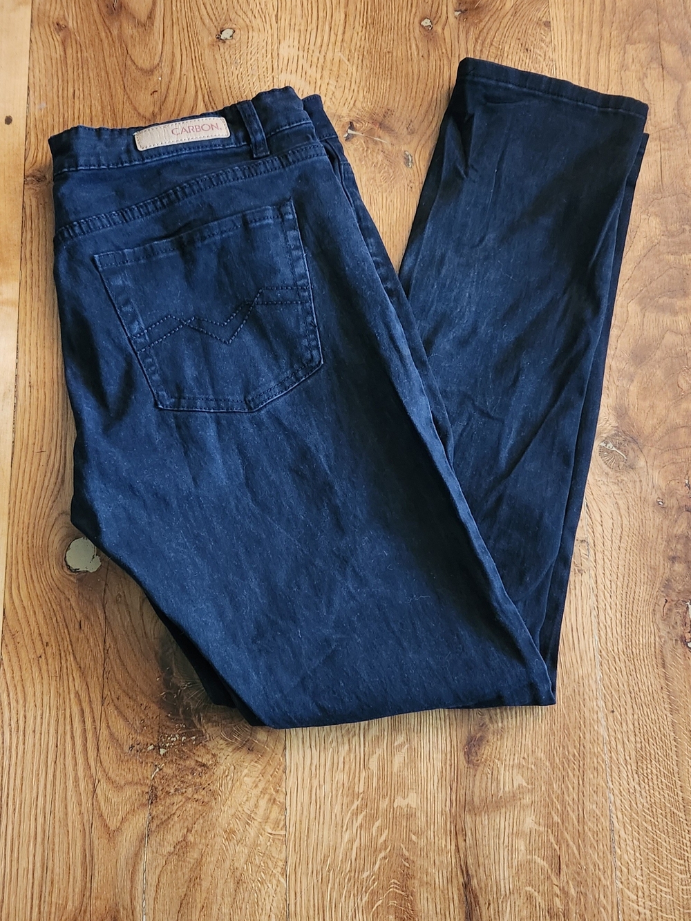 Carbon Slim Straight Jeans - 36/32 Black